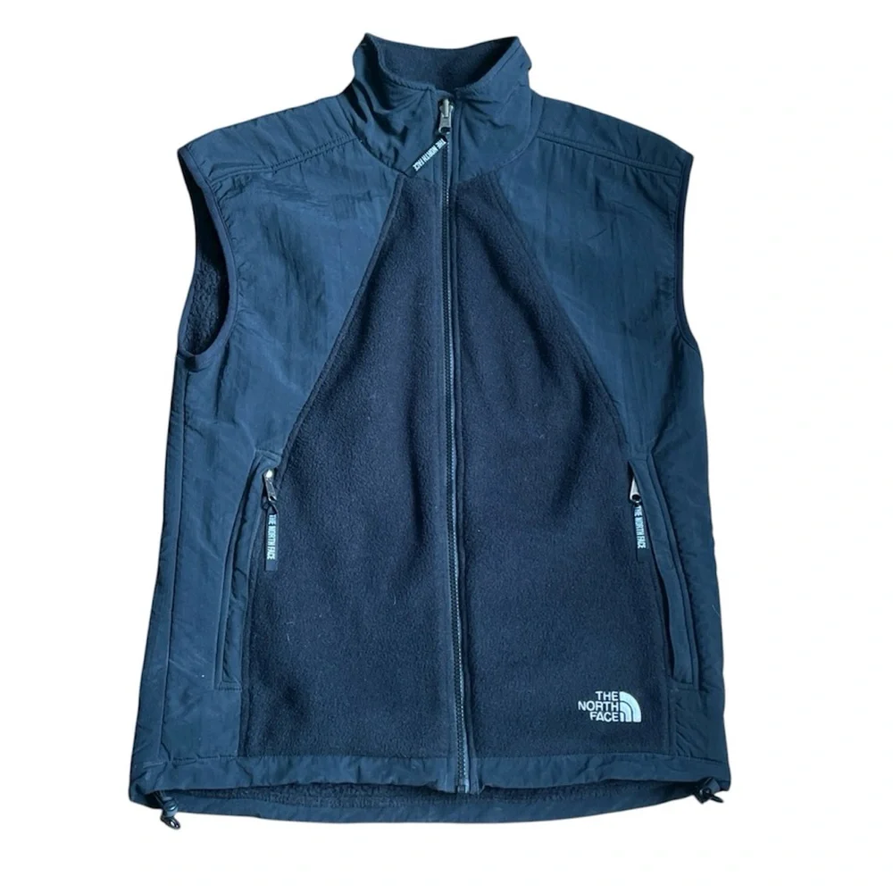 Vintage North Face Fleece Vest Mens Size Small Black